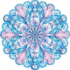 Украшение на скотче снежинка, Горчаков 460326215000979331