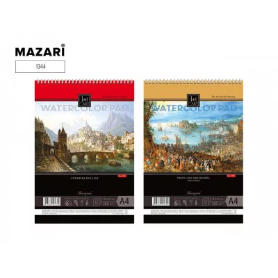 Альбом для рисования А4 акварельная бумага 200г склейка ассорти айна 1313 1313*