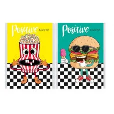 БЛОКНОТ А6 24л. УЛЁТНЫЙ ФАСТФУД (Б24-6805) ассорти, на скрепке, цвет.мелов.обл,р-р 101,5х136 Б24-6805