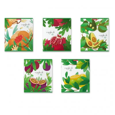 Тетрадь общая ученическая ErichKrause Juicy Fruits 48 листов клетка выборочный 58280