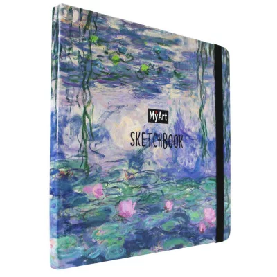 MyArt. КВАДРАТНЫЙ СКЕТЧБУК. Клод Моне. Кувшинки 467-0-159-02157-5