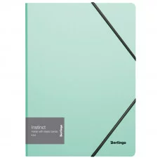 Папка на резинке Berlingo "Instinct" А4, 600мкм, мятный 298252