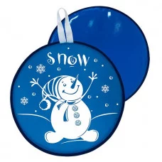 Сани-ледянка c принтом 40,5см цв.голубой МТ13217