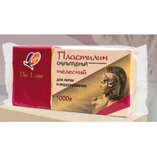 Пластилин скульптурный 1000г "Люкс" телесный ЛУЧ 34С 2247-08 041075