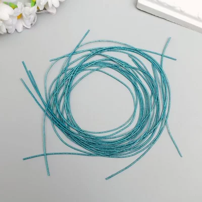 Канитель мягкая, фигурная 1,5 мм металлик, яркая лазурь 5 гр 6708972