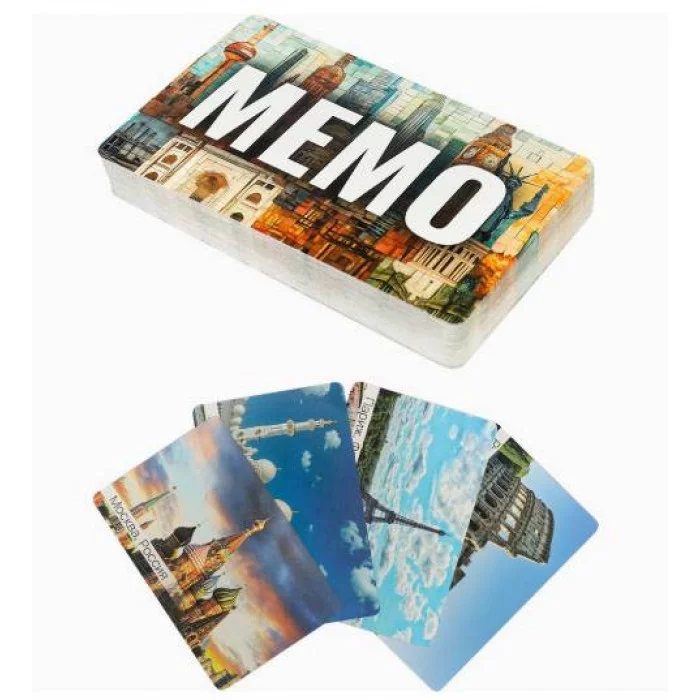 МЕМО "СТОЛИЦЫ МИРА" 50 карт ИН-6524