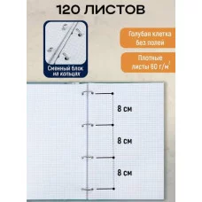 Тетрадь КЛЕТКА А4 120л. ВЕЛИЧИЕ ПРИРОДЫ Т120-9171 на кольцах