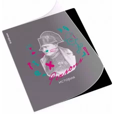 Тетрадь общая ученическая с пластиковой обложкой на скобе ErichKrause Persons, История, 48 листов, клетка 59500