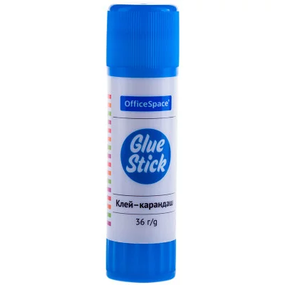 Клей-карандаш OfficeSpace, 36г, 1шт Спейс 158724