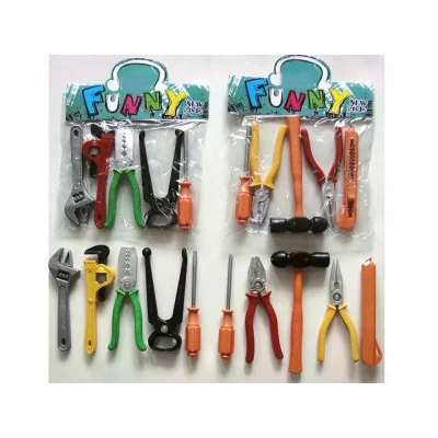 Набор инструментов (5 предметов) "ДОМАШНЯЯ МАСТЕРСКАЯ" (2 видов в ассорт, пакете) (Арт.Y16091018)