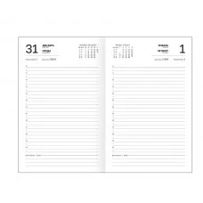 Ежедневник датированный 2026 145х215 мм, А5, STAFF, обложка бумвинил, синий, 117305