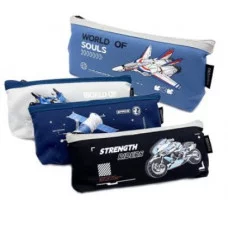 Пенал DE-953 Косметичка, текстиль, 1 отделение на молнии, рисунок, ассорти, ПВХ SV-17993 330995