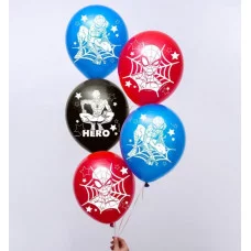 Воздушные шары "Super hero", Человек-паук (набор 5 шт) 12 дюйм 5358309