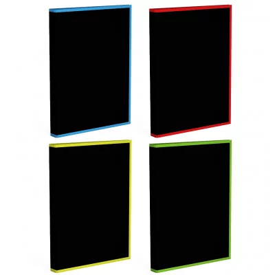 Тетрадь общая на кольцах ErichKrause® Accent, А4, 80 листов, клетка, ламинация глянцевая, структурное тиснение "лён" 53393