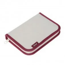 ПКТ 07-42 Бежевый-бордовый-пенал п/э 1-отдел., большой 190*130, откид.планка