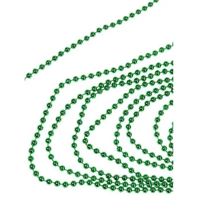 Новогоднее украшение бусы на ёлку зелёные "Новогодние шарики" НУ-4233