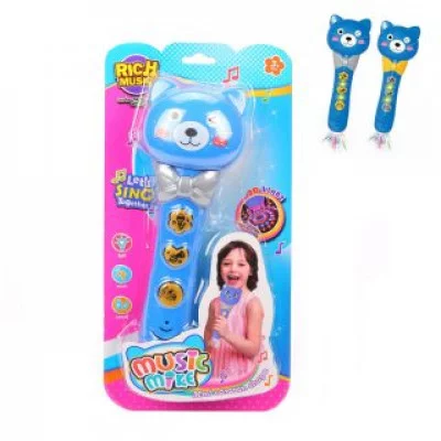 Микрофон с функц.воспроизвед.голоса, свет, звук, бат.2*AA в компл.не вх., в ассорт., кор. 612243