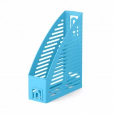 Подставка для бумаг вертикальная пластиковая ErichKrause Base, Pastel, 85мм, голубой 57953