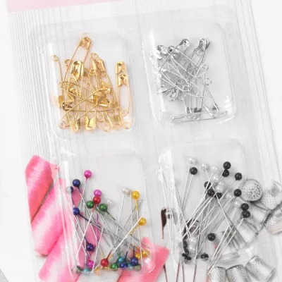 Набор булавок английскиортновские 100шт блистер МИКС 3945640