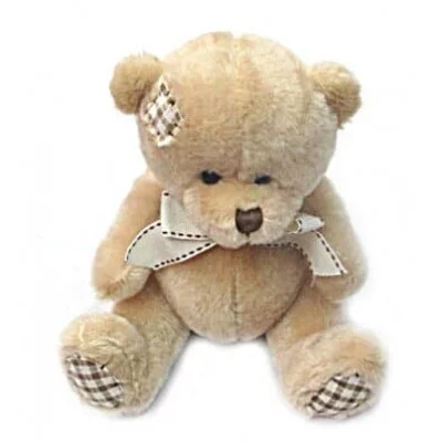 Мягкая игрушка Мишка с бантом, коричневый, 19 см.,  арт BKG032721 BKG032721