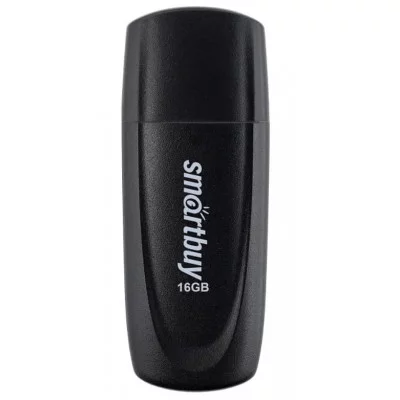 Флеш-диск 16 GB SMARTBUY Scout USB 2.0, черный, SB016GB2SCK