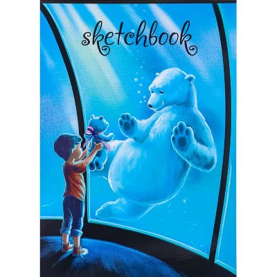 Скетчбук Мальчик с медведем А5, 48л, КБС (офсет) С48-4193