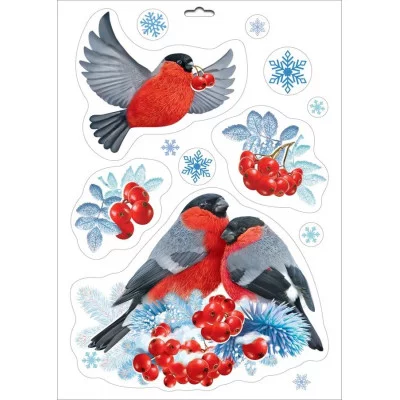 Наклейка оформительская "Новогодние друзья", Горчаков 460228950202000982