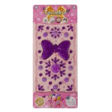 Наклейки-стразы Alingar, акриловые, пакет с европодвесом, "Подарочный бант" AL9577