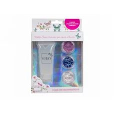 Гель с блёстками для волос" 25 мл, розового, синего и жемчужного цвета Т16132 515-545