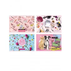 Альбом для рисования 24л/скрепка мелов Mix Девочки ассорти BG АР4ск24 7362 014612