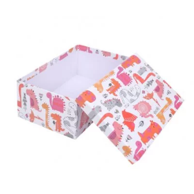 Коробка прямоугольная подарочная Дино малыши 31X23X13.5 см РазборКОР-7811