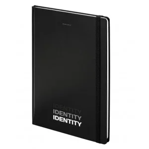 Блокнот с резинкой в клетку 96 л., БОЛЬШОЙ ФОРМАТ А4 204х299 мм, BRAUBERG, "Identity", 115528