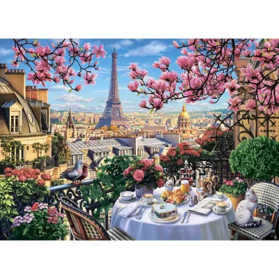 Алмаз мозаика (блест.) 30х40 см, с подр., с полн. заполн. (30цв) Утро в Париже (Арт. НД-0511)