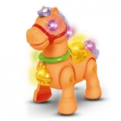 Игрушка подвижная музыкальная Mioshi Active "Весёлая лошадка" (16 см, свет., в ассорт.) MAC0601-055