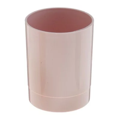 Подставка-стакан д/пиш.принадлежностей СТАММ "Офис", пластик, розовый Paris СН642