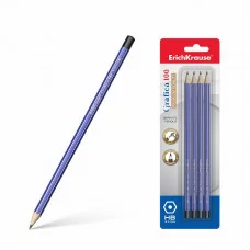 Набор из 4 чернографитных карандашей ErichKrause Grafica шестигранных HB 45484