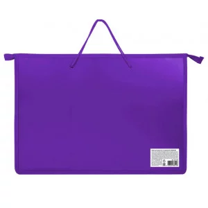 Папка для рисунков и чертежей ПИФАГОР А3, пластик, фиолетовая, 271136