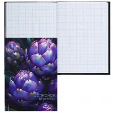Книжка записная А7 75*105 64л клетка склейка тв обл 7Бц KLERK Артишоки 242732