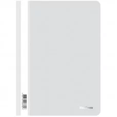 Папка-скоросшиватель пластик. А4, 180мкм, белая с прозр. верхом BERLINGO* 184156