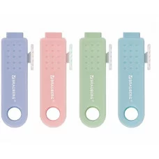 Ластик выдвижной BRAUBERG "Slider Mini", 68х22х13 мм, пастельные цвета ассорти, 271983