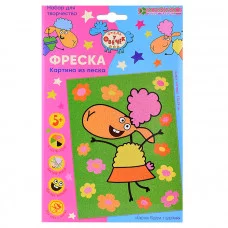 Набор для картины "Отель у овечек. Овечка Белла с цветами" (фреска) ЛО 19-951