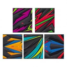 Тетрадь 96л линейка ламин "Абстракция" ассорти (5диз) 65г/м2 HATBER 96Т5лВ2 226450