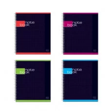 Тетрадь 48 л. кл.общ. 170*203, гребень обл/подл "Строгая тетрадь",мат ВД пак4 2359-48