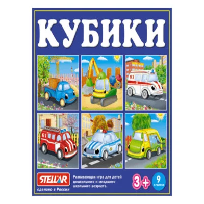 Кубики в картинках №39, 9 кубиков 00839