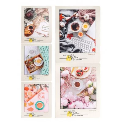 Тетрадь КЛЕТКА 48л. ВОЛШЕБСТВО КОФЕ (48-4325)цв.мел обл,,4+4, лён,с оборот 48-4325