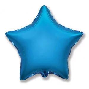 Шар (18\'\'/46 см) Звезда, Синий, 1 шт. 301500A