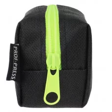 Пенал-тубус мягкий на молнии ЧЁРНЫЙ С ЗЕЛЁНЫМ (ПН-3107) 200х50х50 ПН-3107