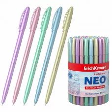 Ручка шариковая ErichKrause Neo® Stick Pastel 0.7, Super Glide Technology, цвет чернил синий 1шт 55380