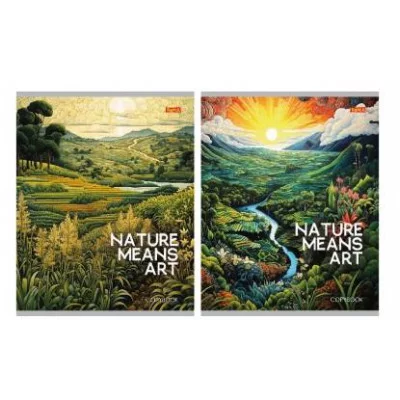 Тетрадь КЛЕТКА 36л. ПРИРОДА НА КАРТИНЕ (36-5767) (обл.- мелов. картон, второй блок) 36-5767