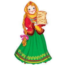 ФБ-13110 Плакат вырубной А2. Масленица с блинами (с уф-лаком) / (серия) Сфера